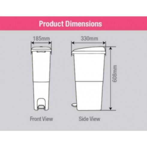 Pedal Sanitary Bin